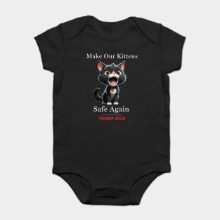 Donald Trump Make Our Cats Safe Again Baby Bodysuit